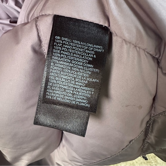 The North Face Aconcagua 550 Down Jacket Purple Satin Puffer Women’s XS - Picture 8 of 15